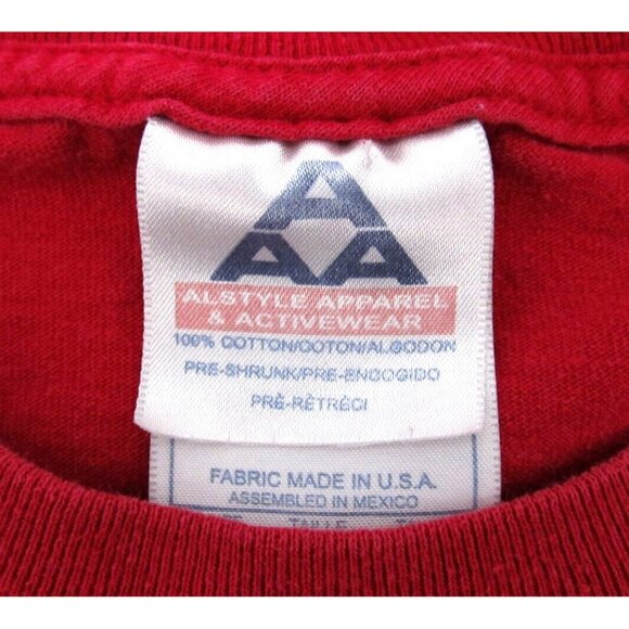 Vintage 90s Indiana Hoosiers Graphic Tee Men Large Red Long Sleeve Shirt USA - Picture 3 of 7